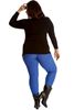 Picture of STRETCH ELASTICATED JEGGINGS ROYAL BLUE